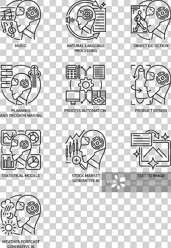 AI生成图标集图片素材