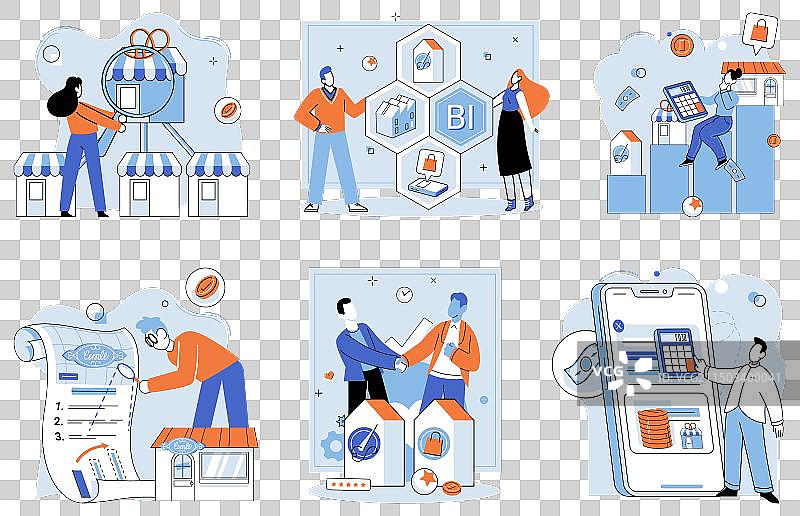 商店店主财务管理图片素材