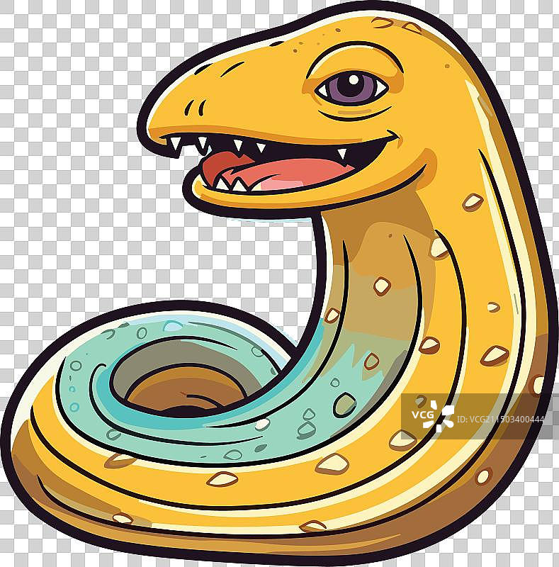 莫瑞鳗鱼可爱卡通剪贴画图片素材