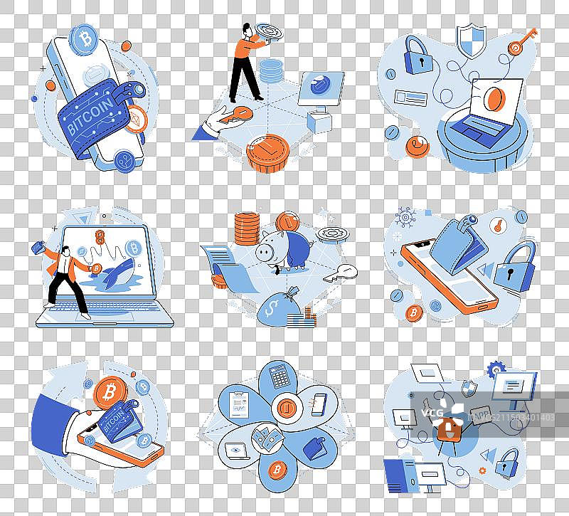 比特币经济模式适应新兴事物图片素材