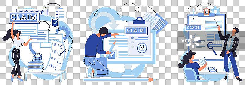 理赔申请财务决策图片素材