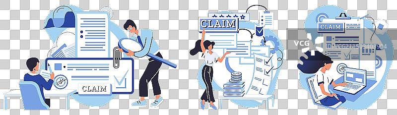 具有约束力的法律合同索赔申请图片素材