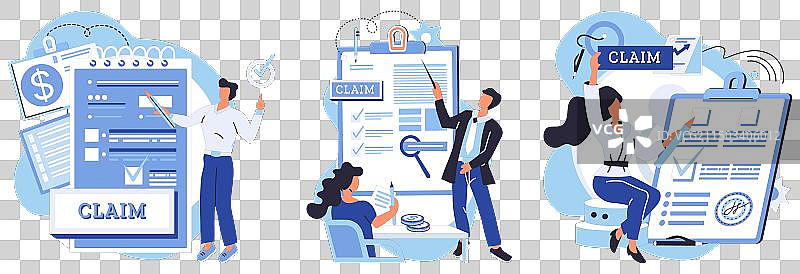 理赔申请概念图片素材