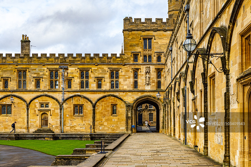 牛津大学基督堂学院图片素材