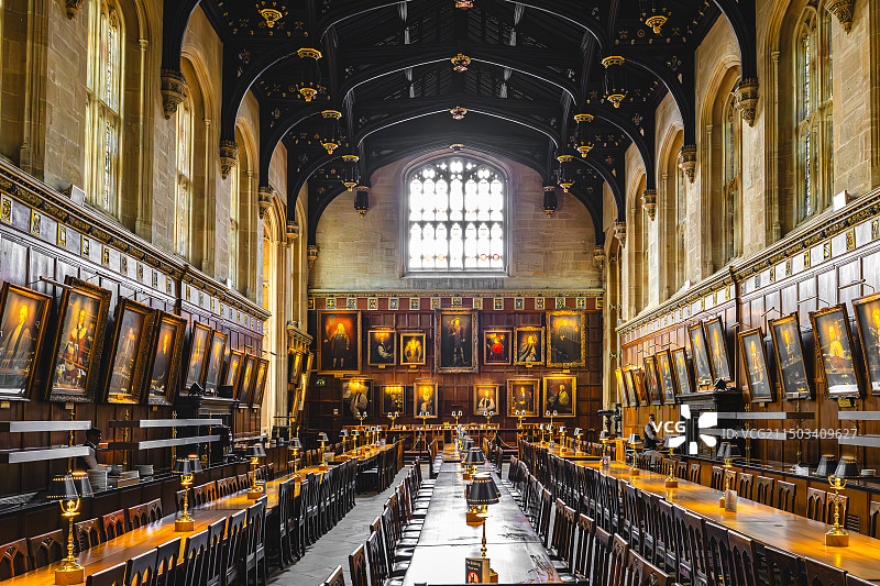 牛津大学基督堂学院哈利波特原型地图片素材