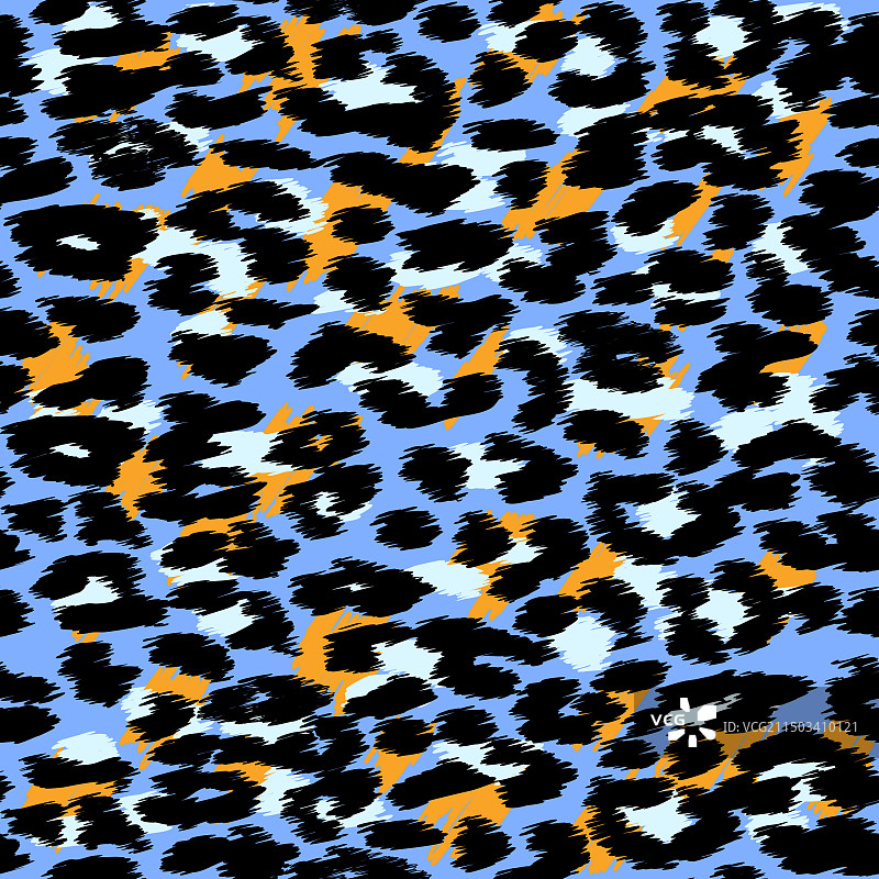 时尚的豹纹或猎豹纹无缝图案图片素材
