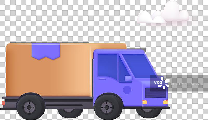 快速运输货车配送服务图片素材