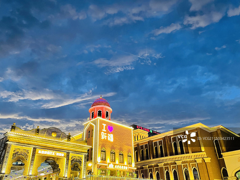 新疆大巴扎图片素材