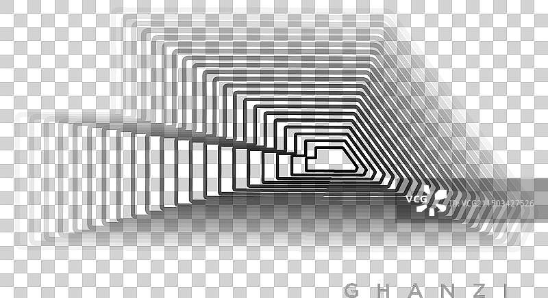 博茨瓦纳甘齐州地图黑色图片素材