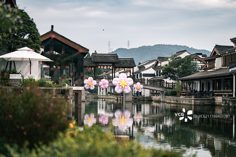 杭州湘湖越界图片素材