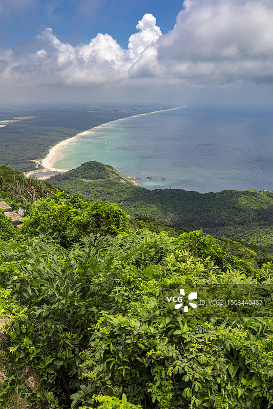 眺望海湾-月亮湾图片素材