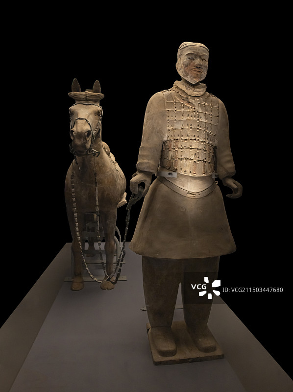 鞍马骑兵俑 秦始皇帝陵博物院图片素材