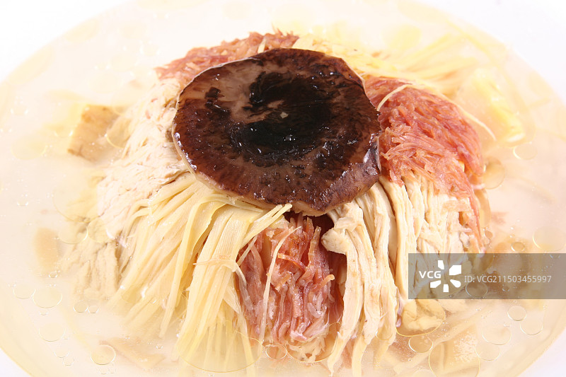 咸肉干丝金牌扣三丝图片素材