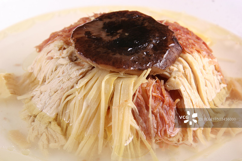 咸肉干丝金牌扣三丝图片素材