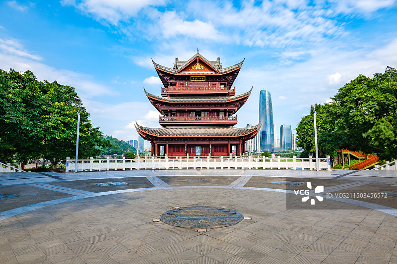 宜宾合江门夹镜楼图片素材