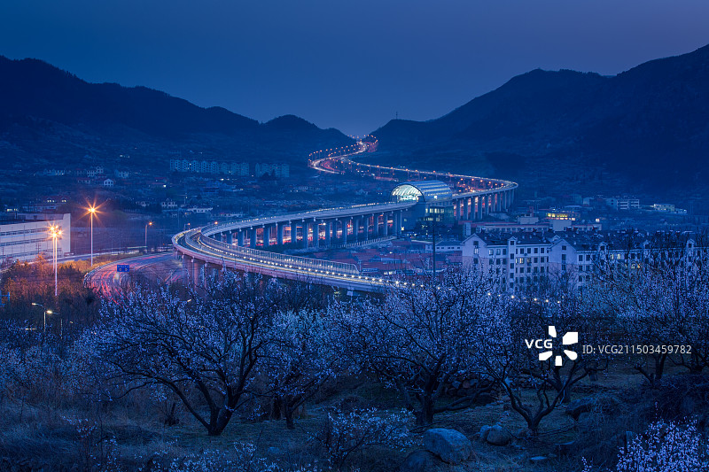 青岛市崂山区大崂北九水旅游专线地铁站图片素材