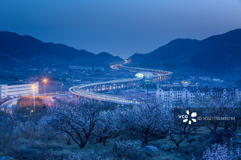 青岛市崂山区大崂北九水旅游专线地铁站图片素材