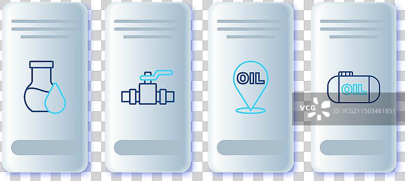 金属管道和阀门、加油线性组合图片素材