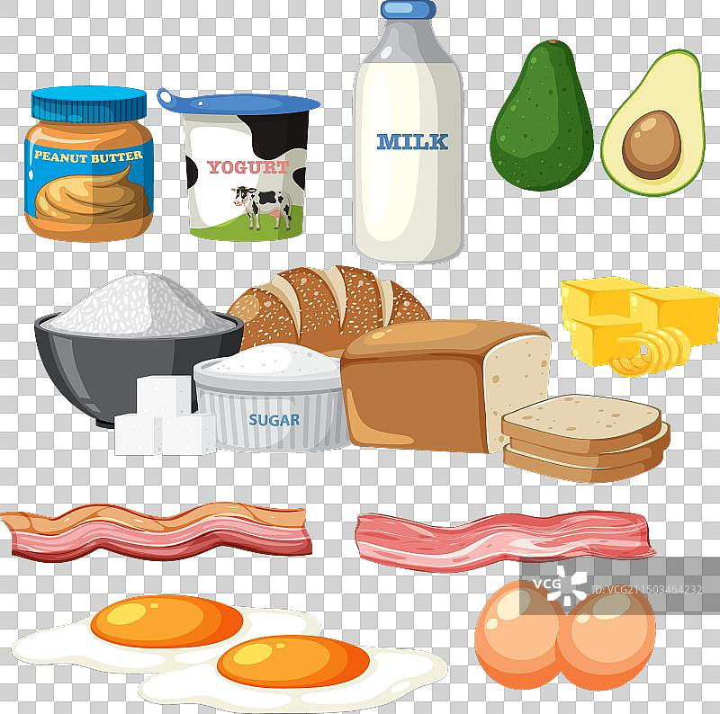 有机食品农产品卡通图片素材