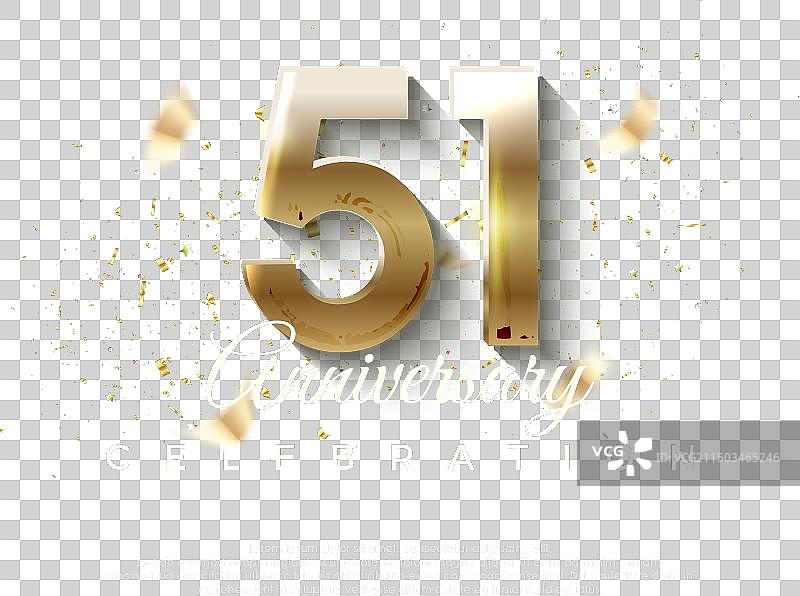51周年纪念数字优雅设计图片素材