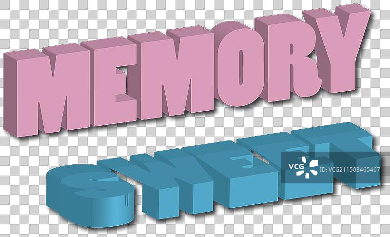 甜蜜回忆设计字体排印引用图片素材