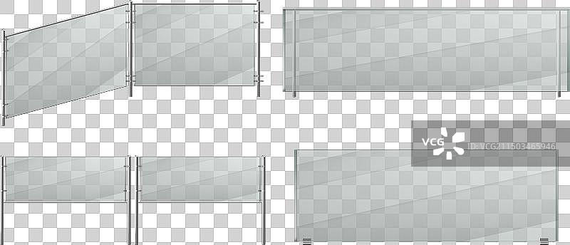 透明背景上的玻璃扶手装置图片素材