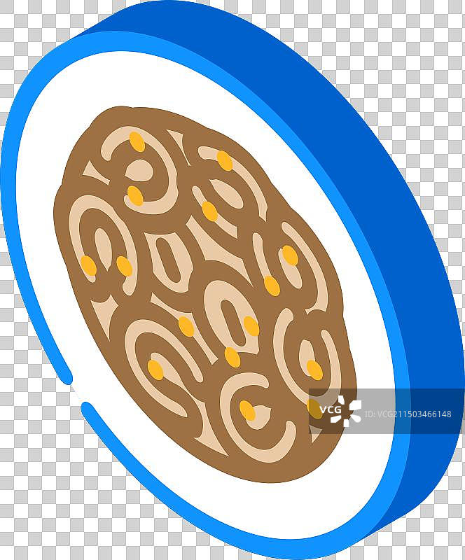 法式焦糖苹果塔2.5D图标图片素材