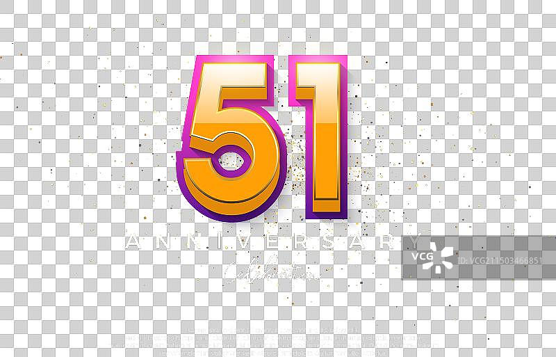 简约现代的51周年纪念设计图片素材