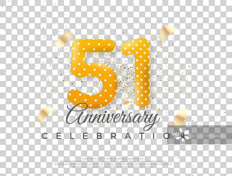 51周年庆典数字图片素材