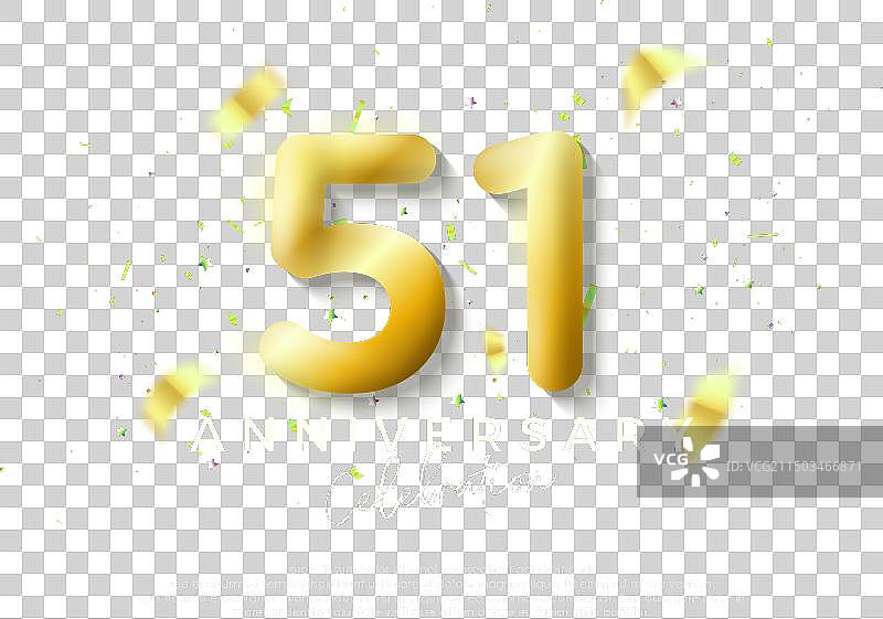 51周年数字金色奢华背景图片素材