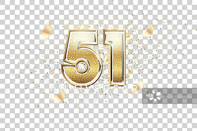 奢华优雅51周年纪念设计图片素材