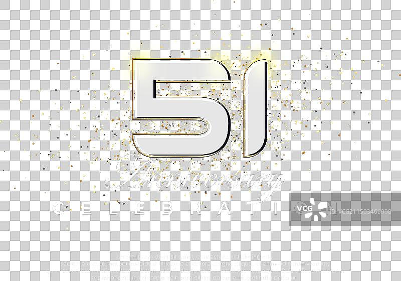 现代风格51周年纪念图片素材