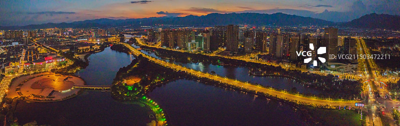 云南省玉溪市红塔区城市风光图片素材