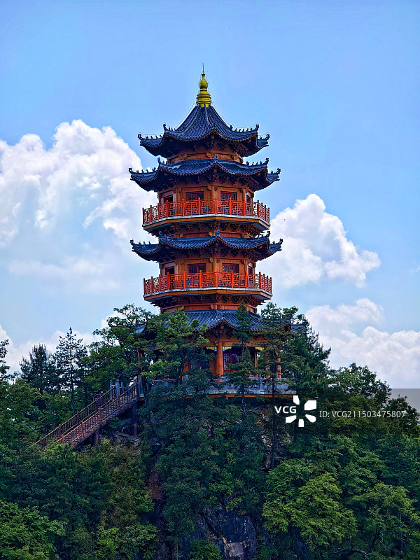 镇安塔云山风光图片素材