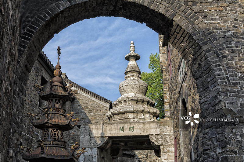 镇江市西津渡景区昭关石塔图片素材