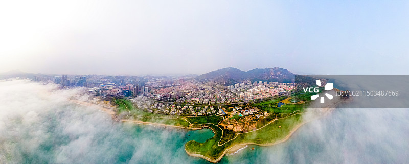 中国山东省青岛市崂山城市风光图片素材