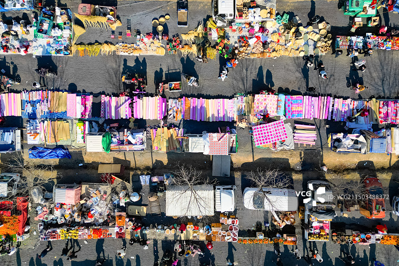 山东省青岛市黄岛区西海岸泊里大集图片素材