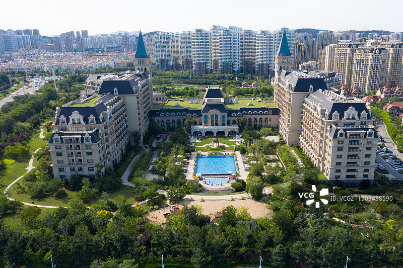 青岛市黄岛区西海岸新区城市风光图片素材