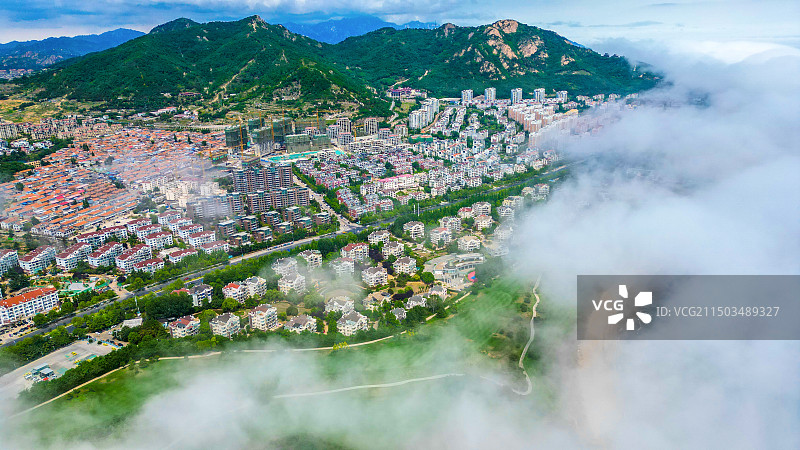 中国山东省青岛市崂山区城市风光图片素材