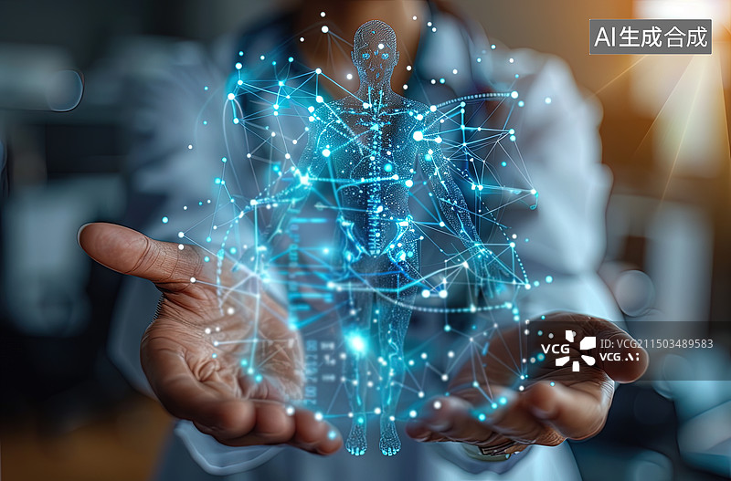 【AI数字艺术】医疗人体细胞病毒图片素材