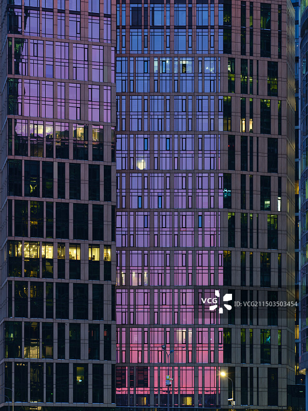 俄罗斯莫斯科CBD国际商务中心城市天际线图片素材