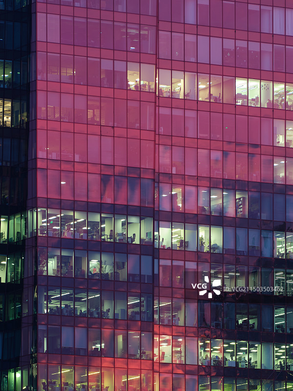 俄罗斯莫斯科CBD国际商务中心城市天际线图片素材