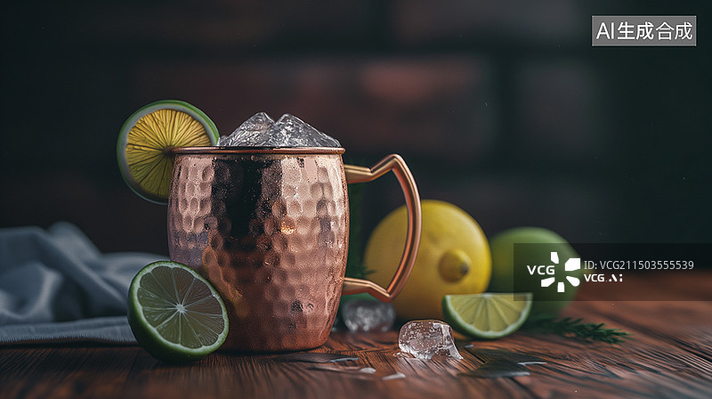 【AI数字艺术】酒吧，冰镇酒水图片素材