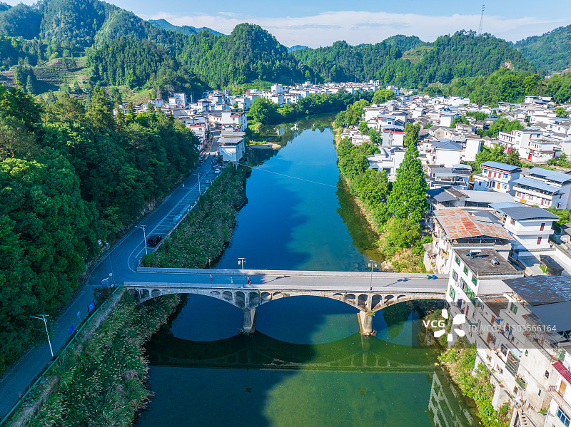 安徽歙县昌溪古村落图片素材