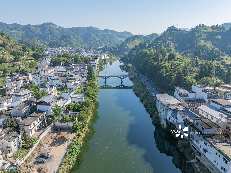 安徽歙县昌溪古村落图片素材