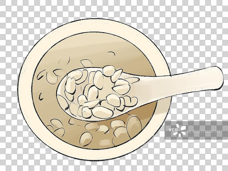 花生汤-泉州特色美食手绘插画元素图片素材