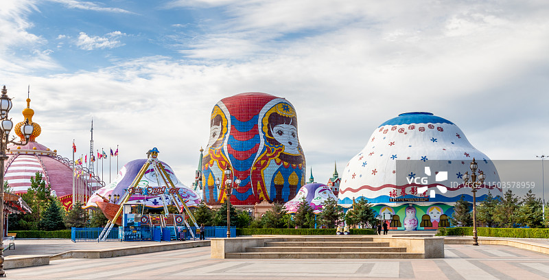 套娃广场+满洲里图片素材