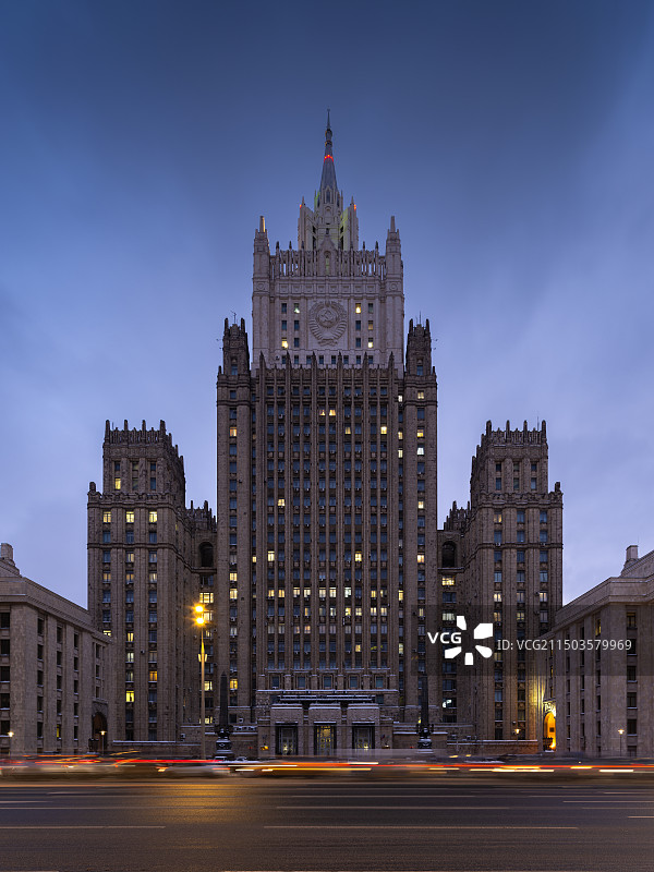 俄罗斯莫斯科外交部大楼图片素材