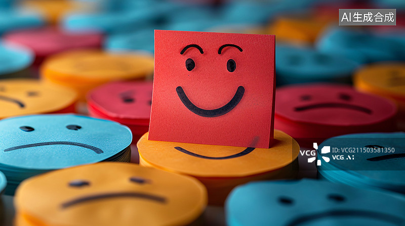 【AI数字艺术】情绪表达心理问题情感抑郁焦虑压力表情背景图片素材