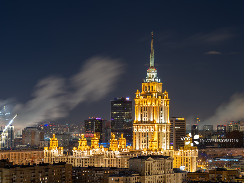 俄罗斯莫斯科红场圣瓦西里大教堂建筑群图片素材